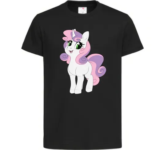 Детская футболка Щасливий єдиноріг Черный фото