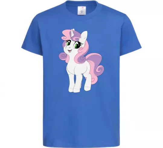 Детская футболка Щасливий єдиноріг Ярко-синий фото
