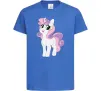 Детская футболка Щасливий єдиноріг Ярко-синий фото