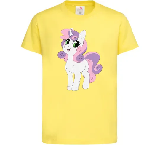 Детская футболка Щасливий єдиноріг Лимонный фото