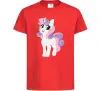 Детская футболка Щасливий єдиноріг Красный фото