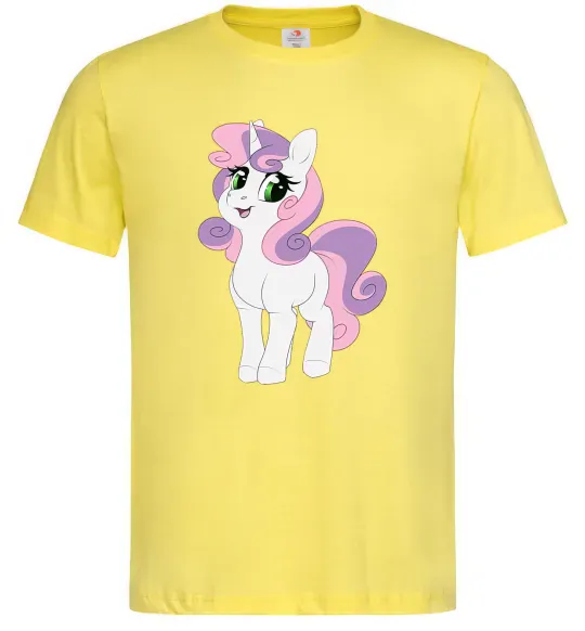 Чоловіча футболка Щасливий єдиноріг Лимонний фото