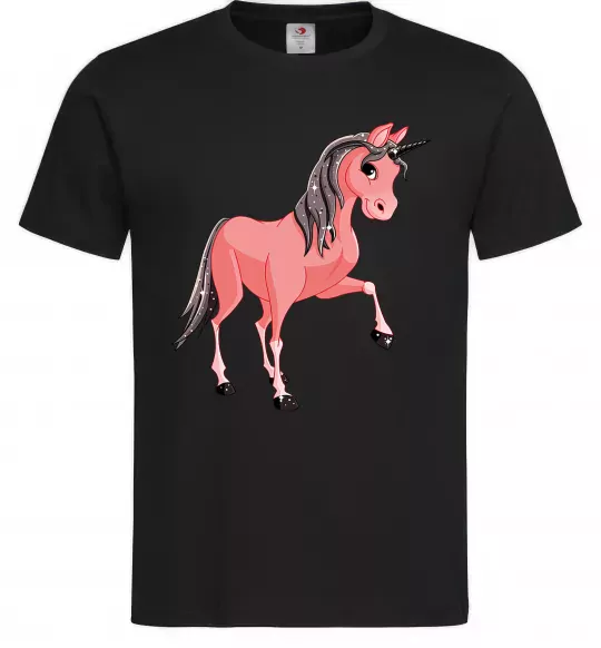 Чоловіча футболка Unicorn Sparks Чорний фото