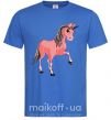 Мужская футболка Unicorn Sparks Ярко-синий фото