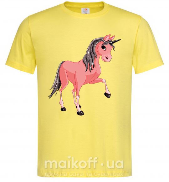 Мужская футболка Unicorn Sparks Лимонный фото