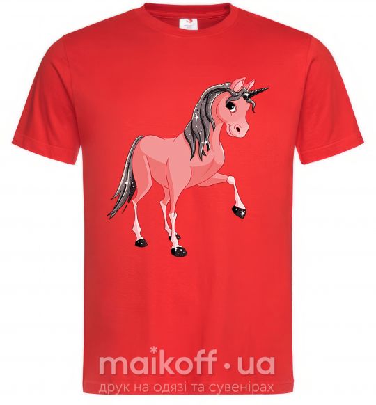 Мужская футболка Unicorn Sparks Красный фото