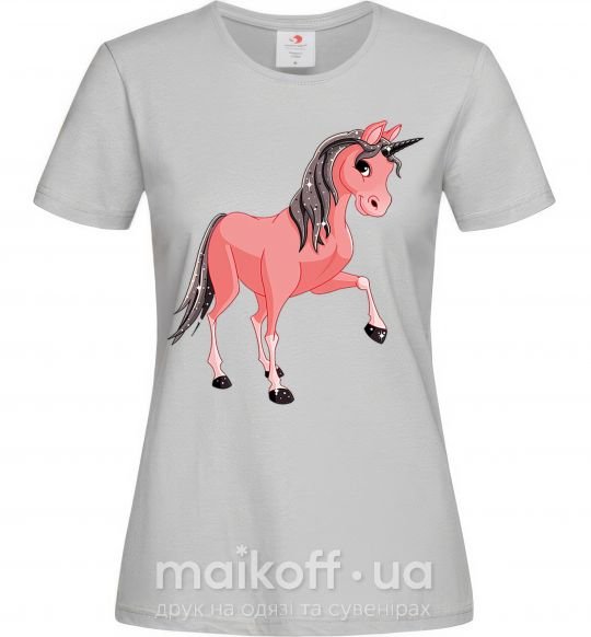 Женская футболка Unicorn Sparks Серый фото