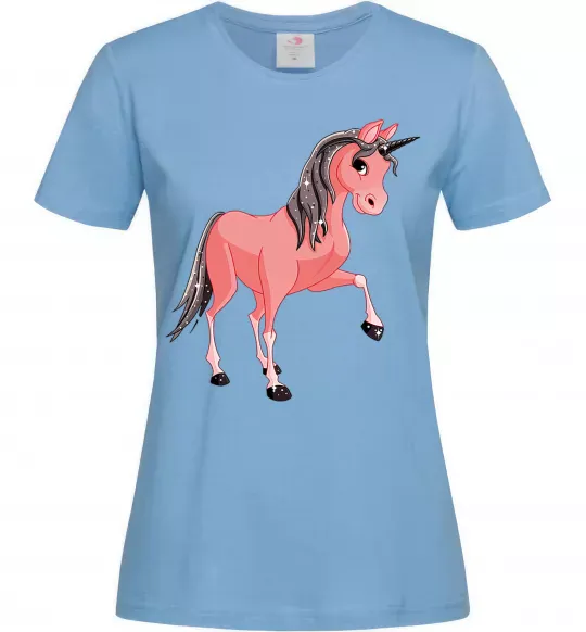 Женская футболка Unicorn Sparks Голубой фото