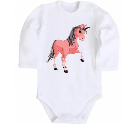 Детский боди Unicorn Sparks Белый фото