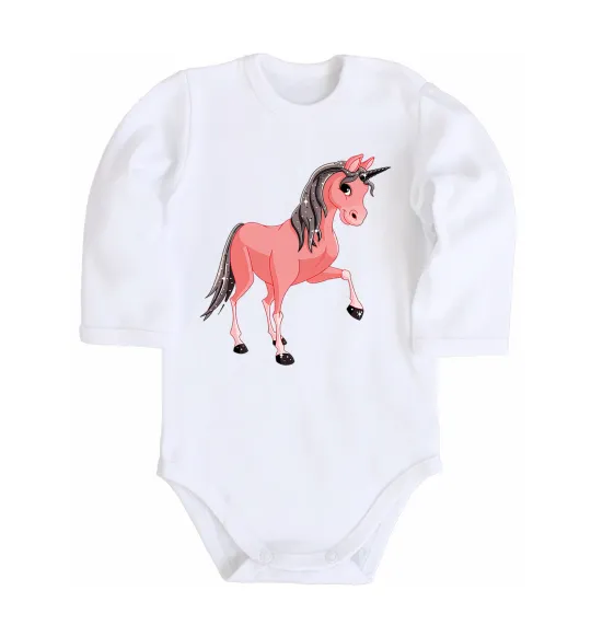 Детский боди Unicorn Sparks Белый фото