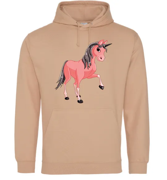 Мужская толстовка (худи) Unicorn Sparks Песочный фото