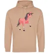 Мужская толстовка (худи) Unicorn Sparks Песочный фото