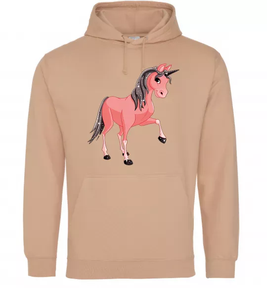 Жіноча толстовка (худі) Unicorn Sparks Пісочний фото