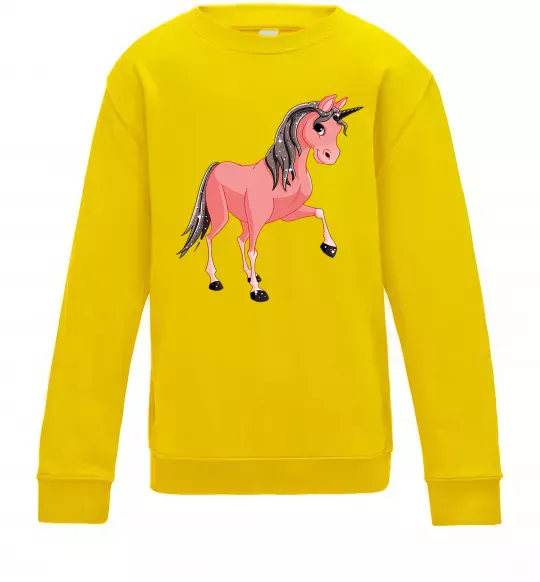 Детский Свитшот Unicorn Sparks Солнечно желтый фото
