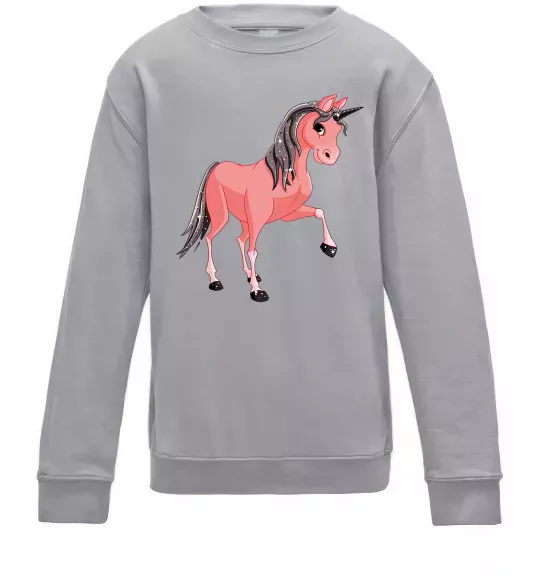 Детский Свитшот Unicorn Sparks Серый меланж фото