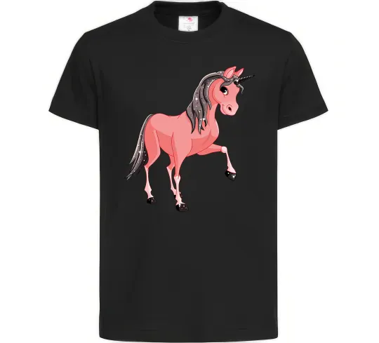 Дитяча футболка Unicorn Sparks Чорний фото