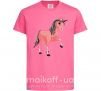 Дитяча футболка Unicorn Sparks Яскраво-рожевий фото
