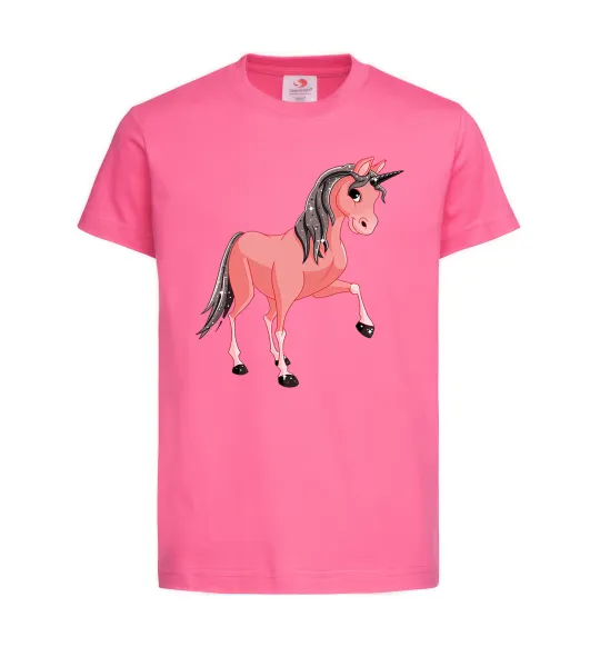 Детская футболка Unicorn Sparks Ярко-розовый фото