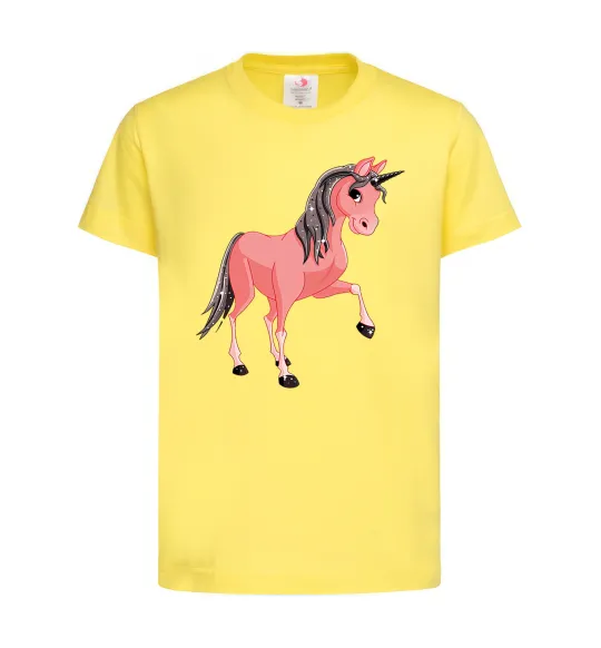 Детская футболка Unicorn Sparks Лимонный фото