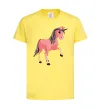 Детская футболка Unicorn Sparks Лимонный фото