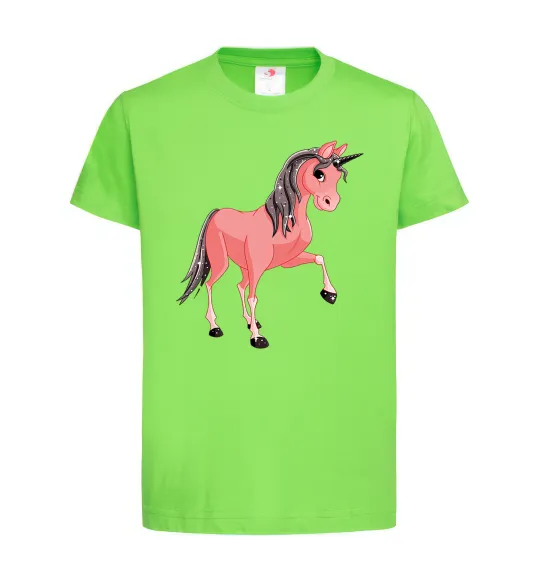 Детская футболка Unicorn Sparks Лаймовый фото