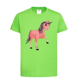 Детская футболка Unicorn Sparks Лаймовый фото