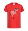 Детская футболка Unicorn Sparks Красный фото
