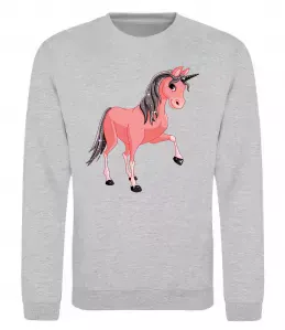 Свитшот Unicorn Sparks Серый меланж фото