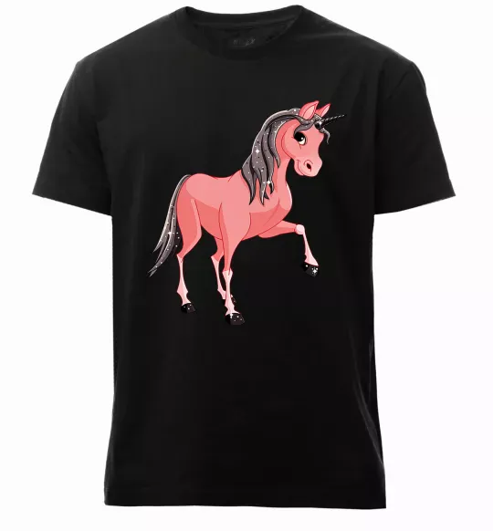 Мужская премиум футболка Unicorn Sparks Черный фото