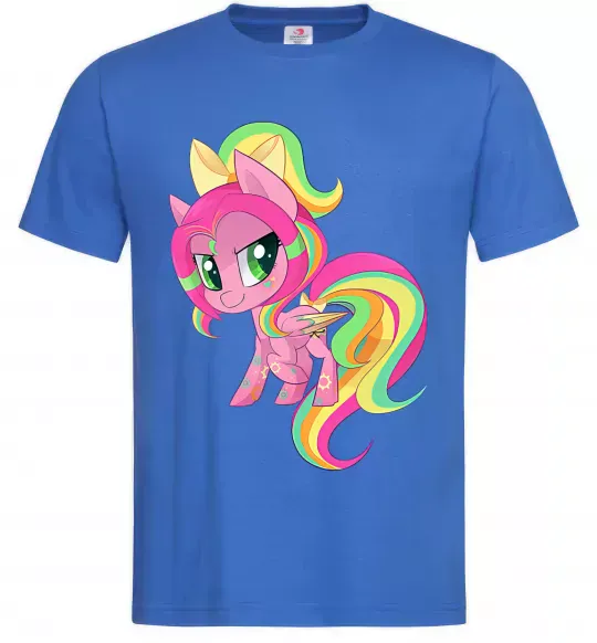 Чоловіча футболка Green unicorn Яскраво-синій фото