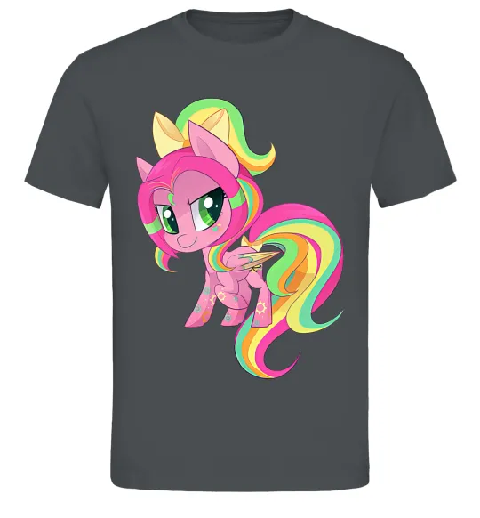 Чоловіча футболка Green unicorn Графіт фото