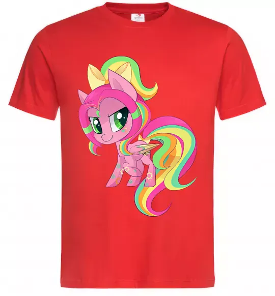 Чоловіча футболка Green unicorn Червоний фото