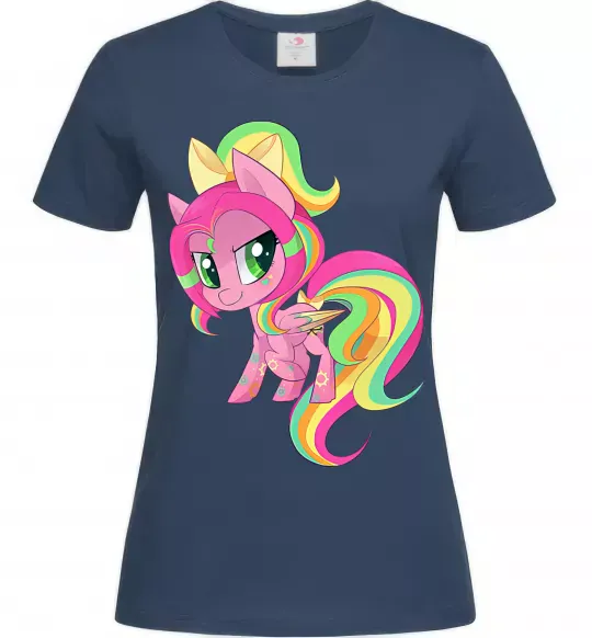 Жіноча футболка Green unicorn Темно-синій фото