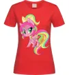 Жіноча футболка Green unicorn Червоний Жіноча футболка Green unicorn Червоний фото