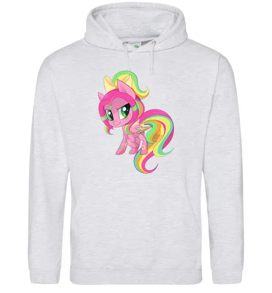 Чоловіча толстовка (худі) Green unicorn Сірий меланж фото