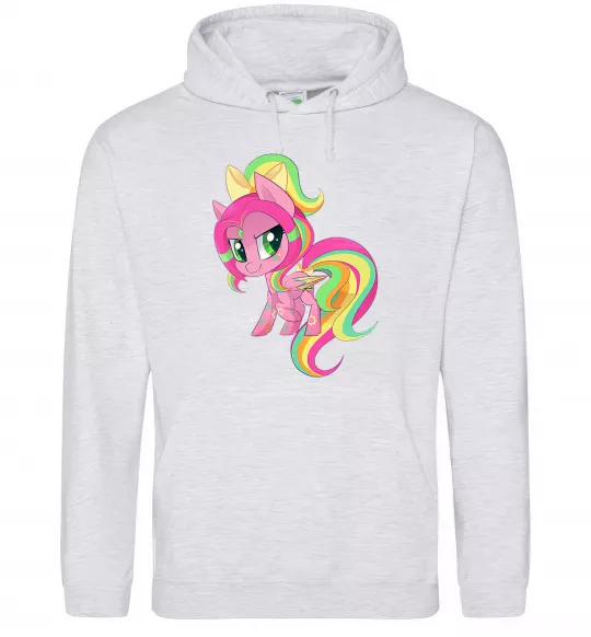 Женская толстовка (худи) Green unicorn Серый меланж фото