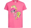 Детская футболка Green unicorn Ярко-розовый фото
