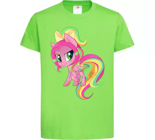 Детская футболка Green unicorn Лаймовый фото