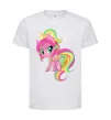 Детская футболка Green unicorn Белый фото