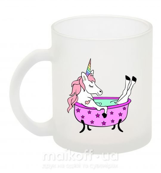 Чашка скляна Unicorn bath Фроузен фото