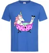 Мужская футболка Unicorn bath Ярко-синий фото