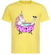 Мужская футболка Unicorn bath Лимонный фото