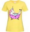 Жіноча футболка Unicorn bath Лимонний фото