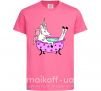 Детская футболка Unicorn bath Ярко-розовый фото