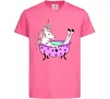 Дитяча футболка Unicorn bath Яскраво-рожевий фото