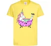 Дитяча футболка Unicorn bath Лимонний фото