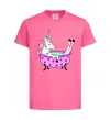 Детская футболка Unicorn bath Ярко-розовый фото