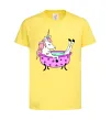 Детская футболка Unicorn bath Лимонный фото
