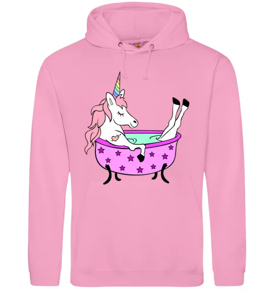Чоловіча толстовка (худі) Unicorn bath Рожевий фото