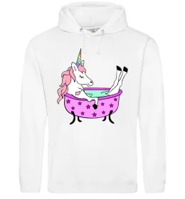 Женская толстовка (худи) Evil unicorn Белый фото